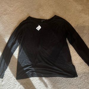 Black Banana Republic Long Sleeve Top NEW WITH TAGS
